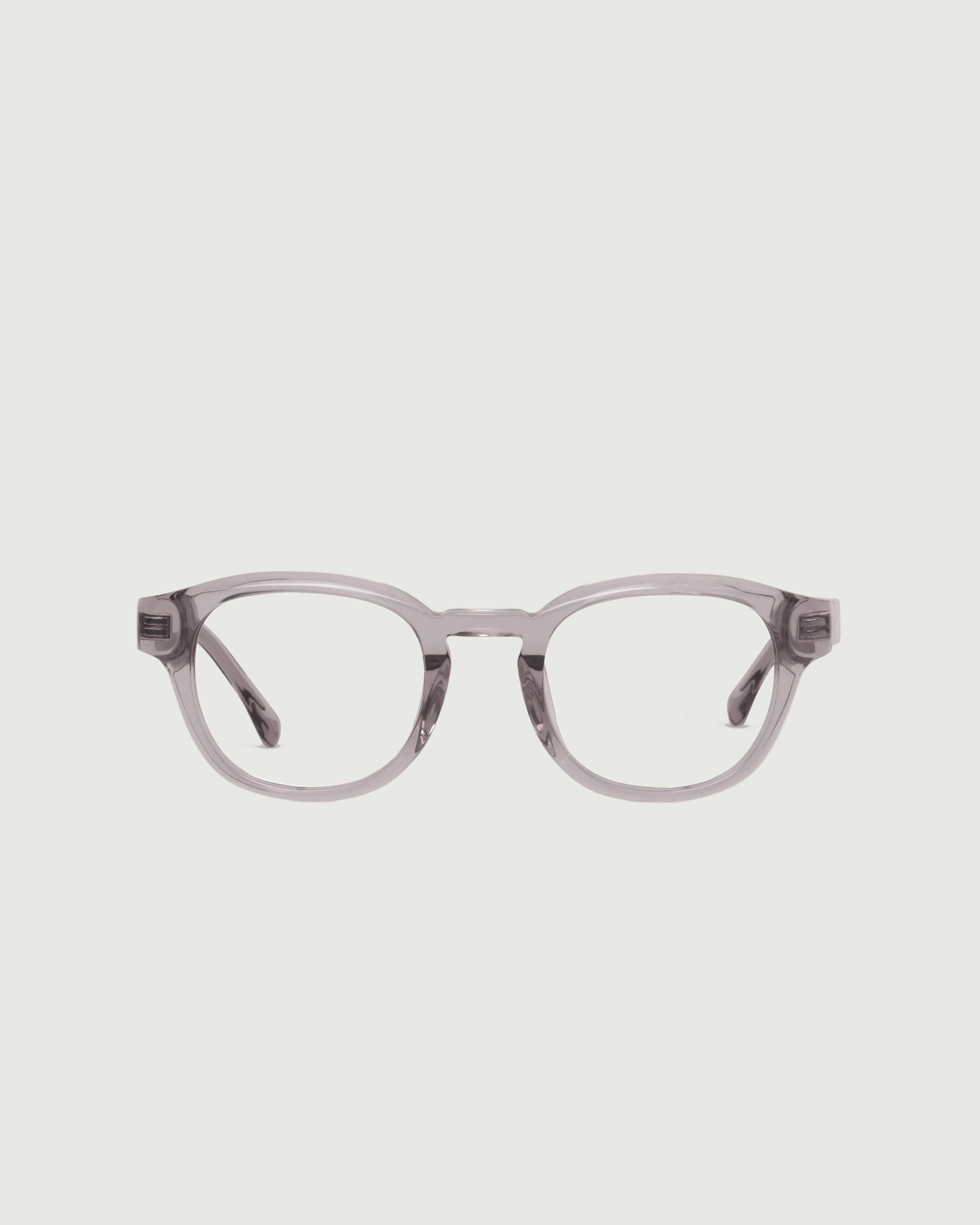 Mauve ::Nobi Eyeglasses round Nude acetate front