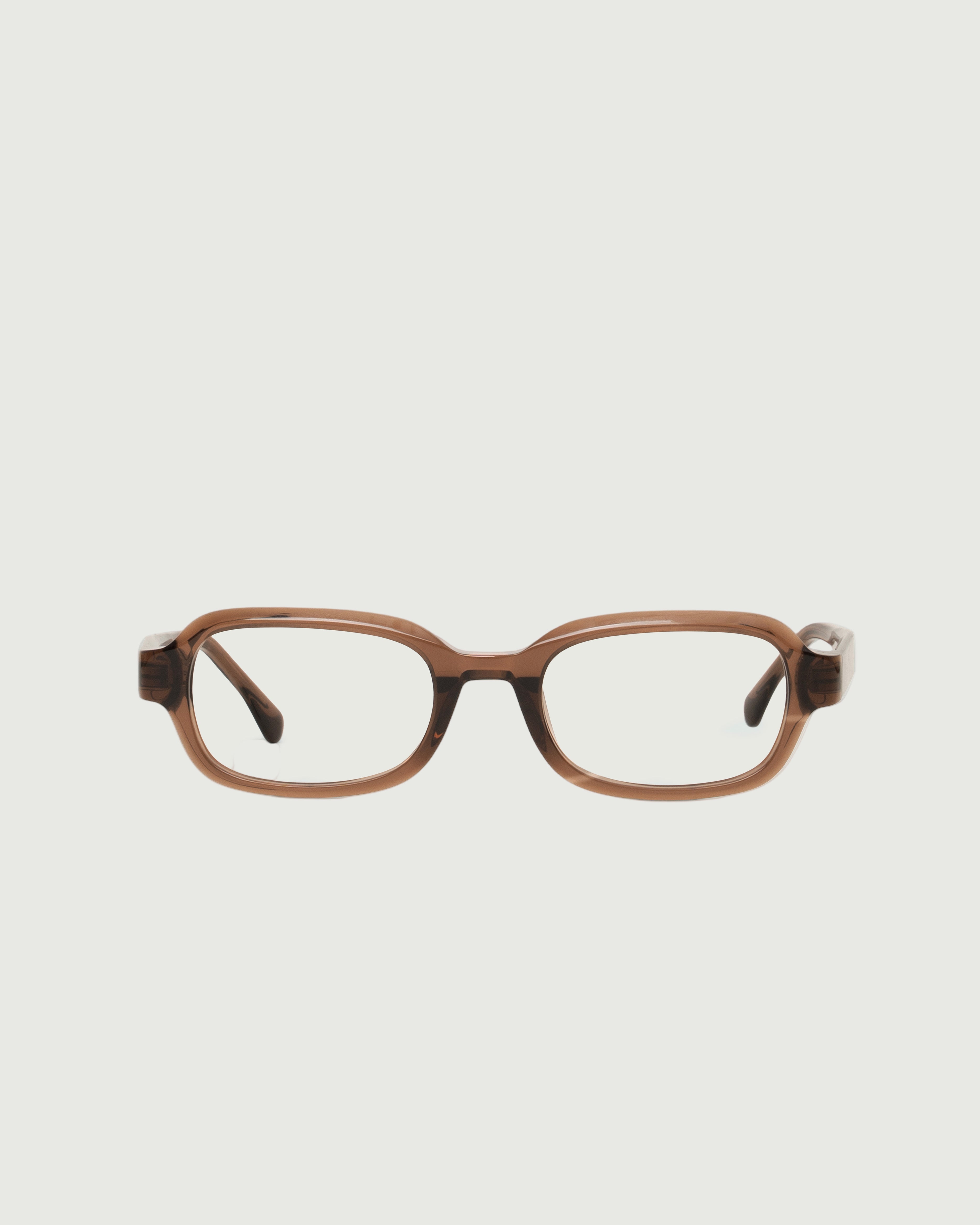 Nutmeg::Don Eyeglasses rectangle Brown acetate front
