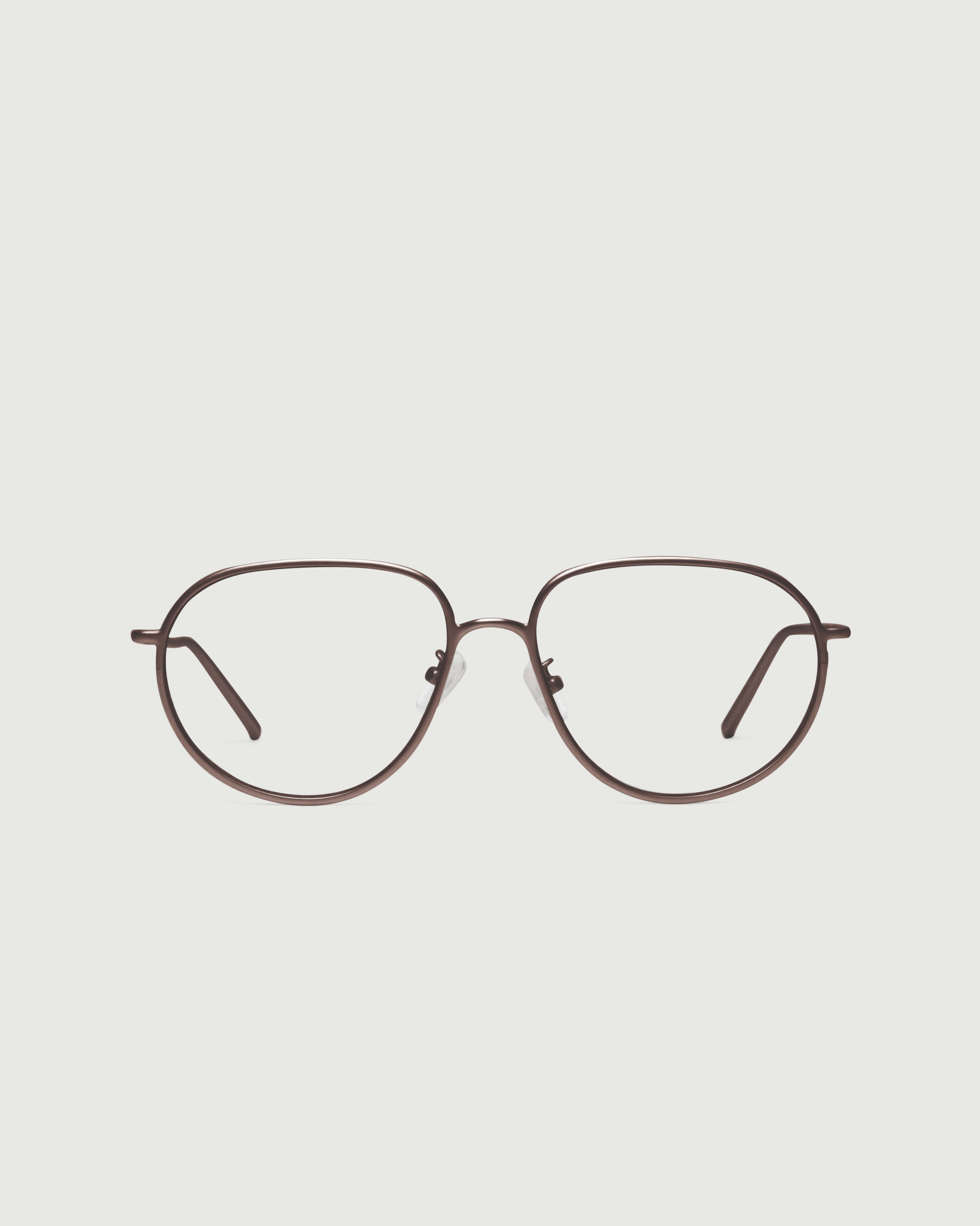 Ridge::Monty Eyeglasses pilot Brown metal front